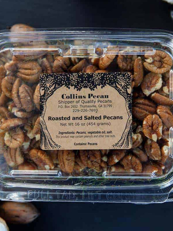 16 Oz Roasted and Salted Pecans