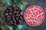 Milk Chocolate Pecans in Decorative Tin